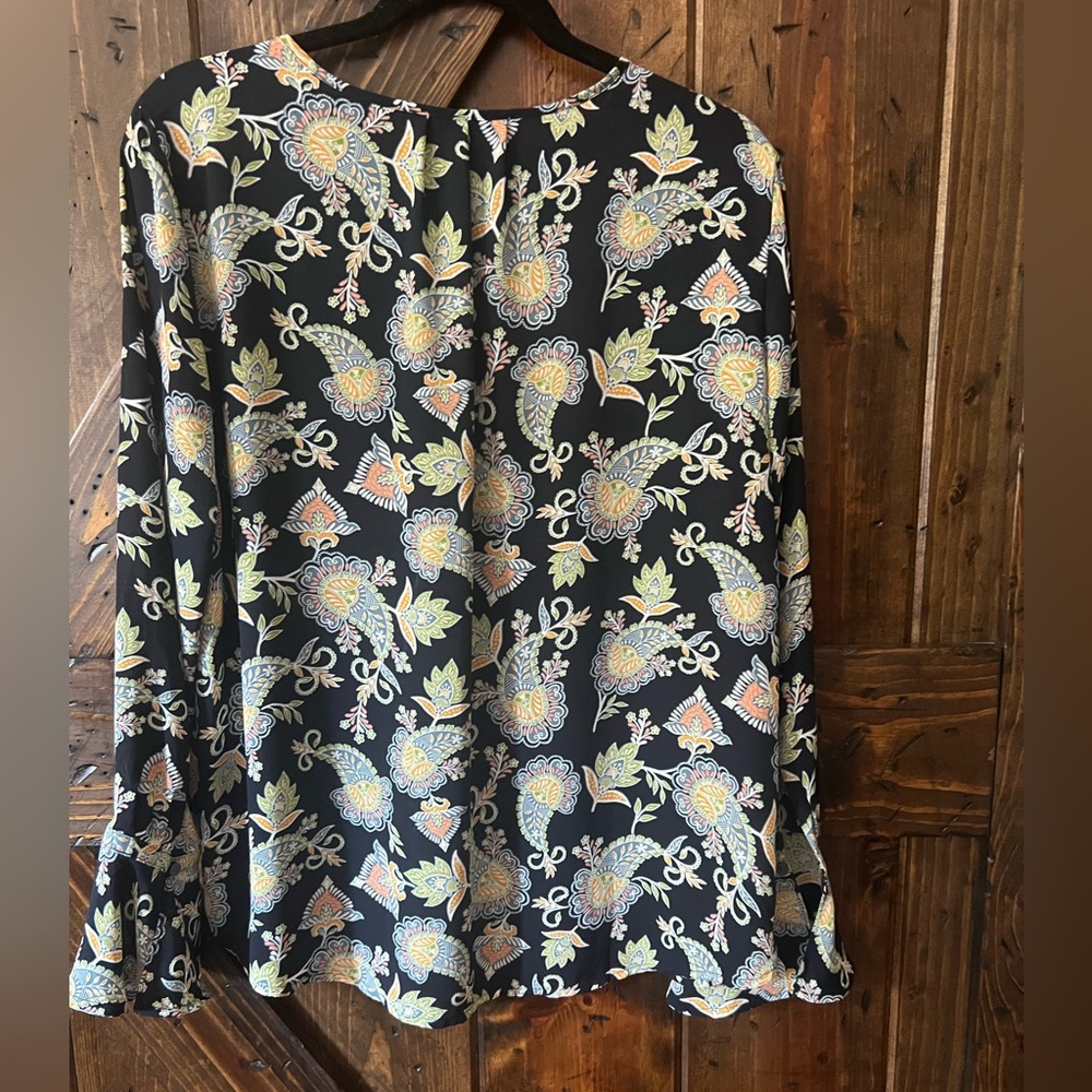 Floral Black Skirt